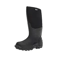 bogs men's classic high waterproof insulated rain boot, black, 6 d(m) us