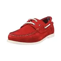 tommy hilfiger homme chino 3 c mocassins, rouge-rot (corrida 086), 41