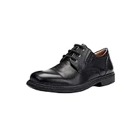 geox j federico m, chaussures derby à lacets enfants, noir (black), 34 eu