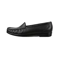 sas women's, simple slip on loafer black 6.5 w