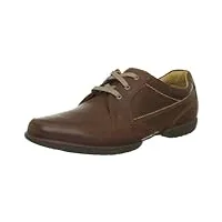 clarks recline out, chaussures de ville homme - marron (tan leather), 46 eu (11 uk)