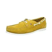 tommy hilfiger chino 7c, chaussures bateau homme - jaune - giallo (gelb (golden glow 959)), 42 eu