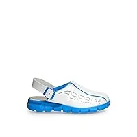 abeba 7312-42 dynamic chaussures sabot taille 42 blanc/bleu