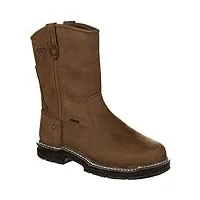 wolverine men's marauder waterproof steel-toe eh wellington work boot (14 m in brown)