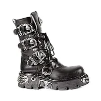 new rock shoes classic reactor boots with skull buckles uk 7.5