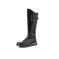 fly london mol 2 boots bottes zippées femme, noir black 005, 39 eu