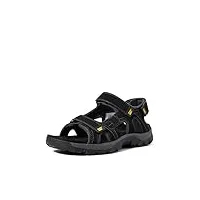 cat footwear homme giles open toe sandals, noir (mens black), 43 eu