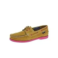 chatham femme pippa ii g2 chaussures bateau, marron (tan/pink 001), 39 eu