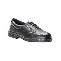 portwest chaussure ville brogue steelite s1p, couleur: noir, taille: 43, fw46bkr43