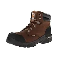 carhartt men's 6" rugged flex waterproof breathable composite toe leather work boot cmf6380, dark brown oil tanned, 13 m us