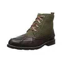 sebago coburn bottes chukka mi-hautes à lacets pour homme, marron (cuir marron foncé/laine verte.), 40 eu