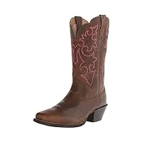 ariat toe round up place boot western