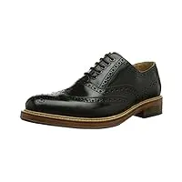 selected sel brook shoe id, chaussures de ville à lacets pour homme - bleu - blau (black), 44 eu (10 homme uk) eu
