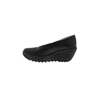 fly london - yaz - chaussures de ville - femme - noir - fr : 42 (taille fabricant : 42)