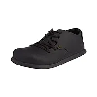 birkenstock montana noir cuir adulte chaussures à lacets