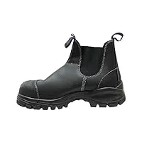 blundstone homme work & safety boots bottine chelsea, noir platine noir, 42 eu