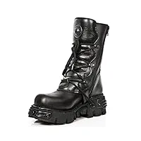 new rock mens oxido m 391 gothic black leather boots 41 eu
