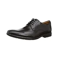 clarks gosworth over, chaussures de ville homme - noir (black), 42.5 eu (8.5 uk)