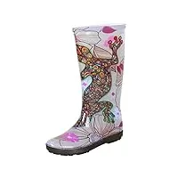 demar bottes en caoutchouc bottes de pluie hawai lady exclusive - multicolore - salamandra,40 eu