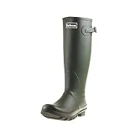 mens barbour bede winter waterproof wellington snow rain mid calf boots - olive - 11