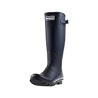 mens barbour bede winter waterproof wellington snow rain mid calf boots - black - 10