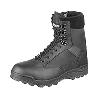 brandit mixte bottes tactiques zippées military and tactical boot, noir, 42 eu