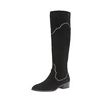 frye women's ray grommet tall black suede boot 5.5 b (m)