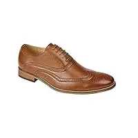 goor chaussures richelieu habillées à lacets en cuir doublé pour garçon taille 38-38 - marron - peau, 36 2/3 eu