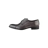 made in italia giorgio, chaussures de ville à lacets pour homme - gris - gris foncé, eu 40 eu