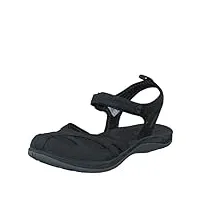 merrell siren wrap q2, sandales de randonnée femme - noir (schwarz), 37 eu