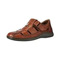 rieker homme sandales 05284, monsieur sandales, sandales,chaussures d'été,sandales d'été,confortable,bout fermé,amaretto / 24,46 eu / 11 uk