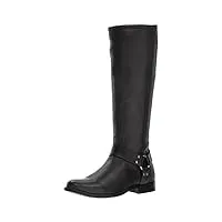frye women's phillip harness tall boot, black veg calf leather, 5.5 m us