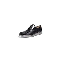 cole haan chaussures habillées couleur noir black leather/ironstone taille 47.5