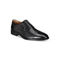 johnston & murphy , chaussures de ville à lacets pour homme - noir - noir,