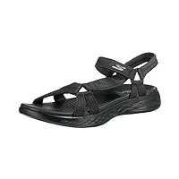 skechers on-the-go 600-brilliancy sandales de sport femme noir (black) 40 eu