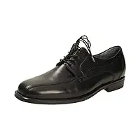 waldläufer 641002149/001, chaussures de ville à lacets pour homme - noir - noir,