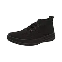 fitflop uberknit slip-on high top sneaker, baskets hautes femme black (all black 090) 36 eu