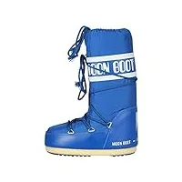 moon-boot mixte adulte nylon bottes de neige, bleu (blu elettrico 075), 39 eu