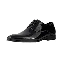 florsheim14212-004 - richelieus tux à bout uni - chaussures de cérémonie homme, noir (noir verni), 45 eu 3e
