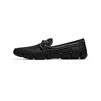 swims men's braided lace loafer black 10 m us
