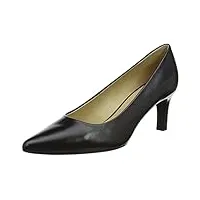 geox femme escarpins, les chaussures geox taillent grand, donc nous vous conseillons de choisir une demi-pointure de moins que votre pointure habituelle, cuir, noir, 38 eu