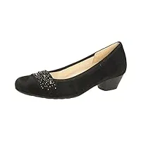 gabor shoes comfort basic, escarpins femme, noir (schwarz deko), 37 eu