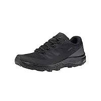 salomon outline gore-tex chaussures de randonnée pour homme, imperméables, confort d’une basket, accroche, durabilité, protection outdoor, black, 40