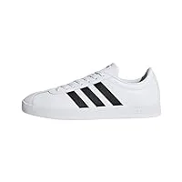 adidas homme vl court 2.0 shoes chaussures de fitness, cloud white core black, fraction_44_and_2_thirds eu