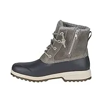 sperry women's maritime repel snow boot, grey, 8 m us