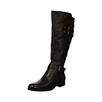 naturalizer women's jessie wide calf knee high boot, black wc, 9 m us