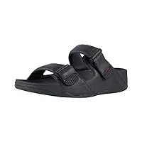 fitflop gogh moc slide in leather sandales bout ouvert homme, (black 001), 41 eu