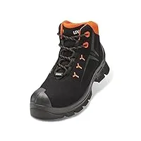 uvex 2 bottes de travail - bottes de sécurité s3 src esd - orange-noir, taille:45