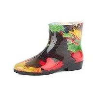 ladeheid bottines bottes de pluie chaussure femme lazt201802 (motif-19, 38 eu)