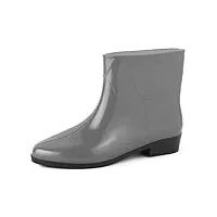 ladeheid bottines bottes de pluie chaussure femme lazt201801 (gris, 38 eu)